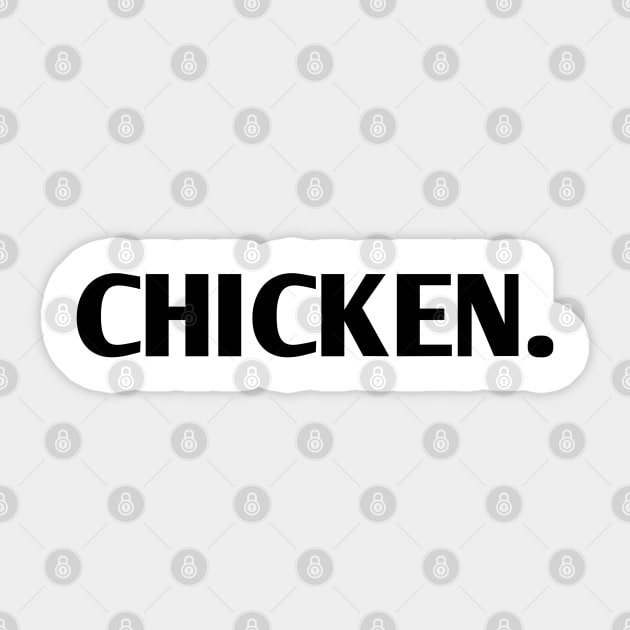 Chicken Sticker by BlackMeme94